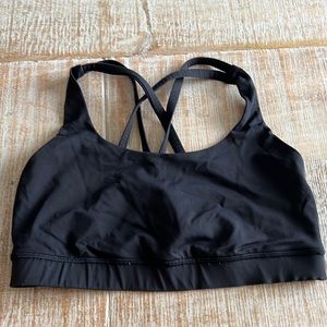 Lululemon Energy Black Sports Bra : Size 6
